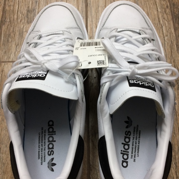 Adidas Team Court 'Cloud White' Sneakers Size M9 - Picture 3 of 10